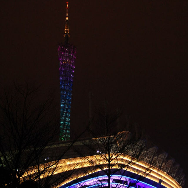 Canton Tower Colourful Night Cruise 