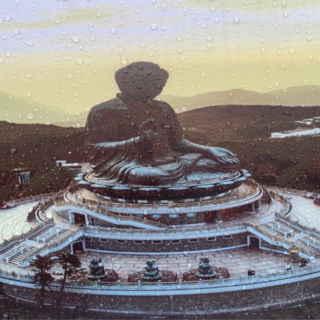 Stormy days at the incredible Buddha in HK
