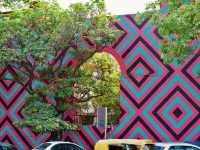 Beautiful Art District in Delhi, India 