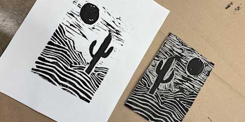 5.31.2023 Intro to Linoleum Cut Printmaking with Evi Art Studio