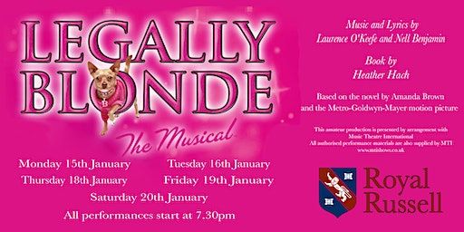 Legally Blonde: Thursday 18th January 2024 | CR9 5BX