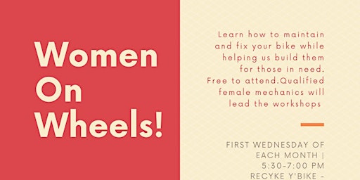 Women on Wheels basic bike maintenance. Chester-le-Street | Recyke y'bike Chester-le-Street