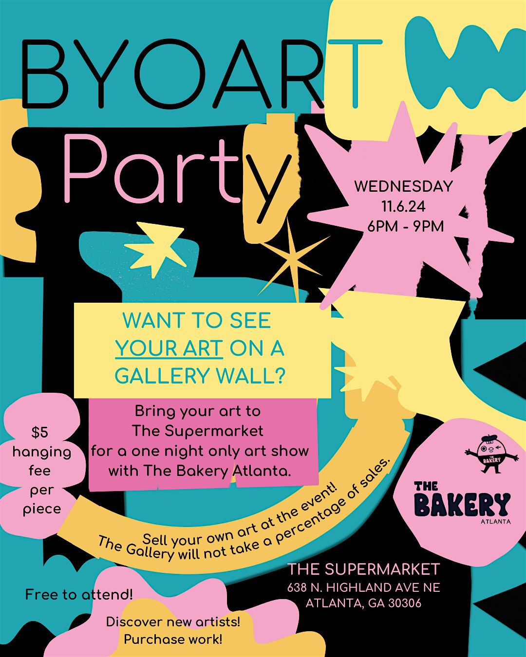 BYO Art Party ~ November | The Supermarket