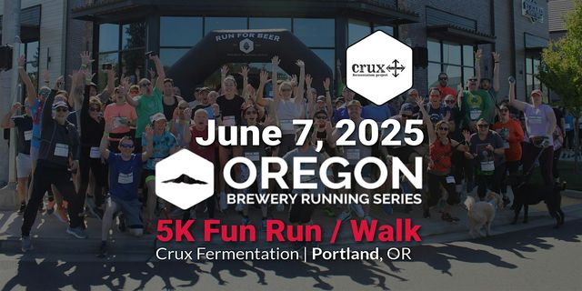 5k Beer Run - Crux Portland | 2025 OR Brewery Running Series | Crux Fermentation Project