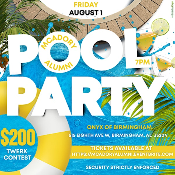 McAdory Alumni Pool Party | The Onyx of Birmingham