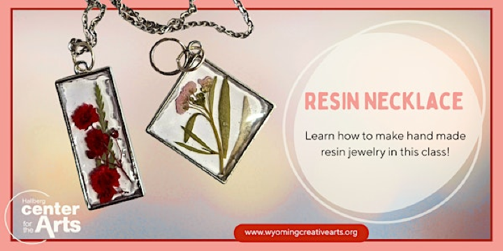 Resin and Floral Necklace | 5521 E Viking Blvd