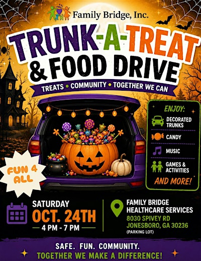 Trunk-A-Treat & Food Drive | 8030 Spivey Rd