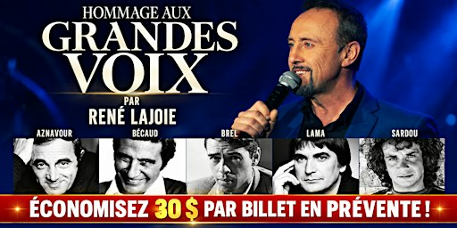 Repentigny : Samedi 05 décembre 2026 - Spectacle hommage aux Grandes Voix | Centre Laurent-Venne