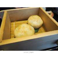 野沢菜のおやき、リンゴジュース🍎など長野を感じられる朝食🍱