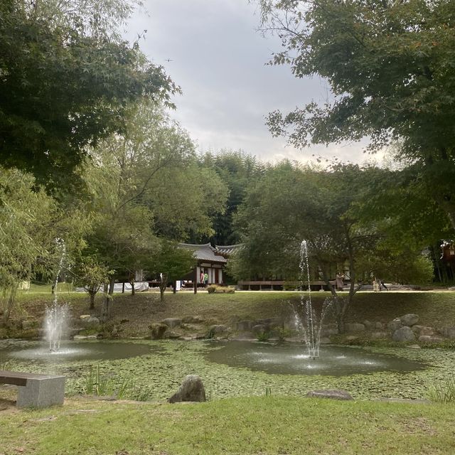 Juknokwon bamboo forest in Autumn