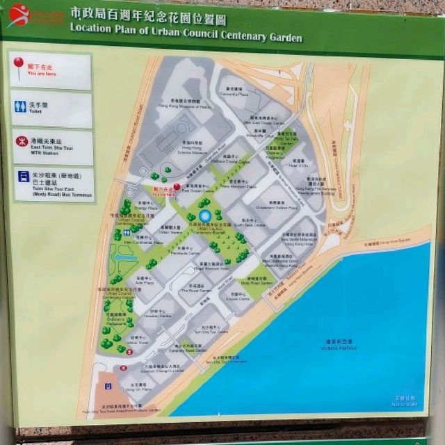市中心休憩花園