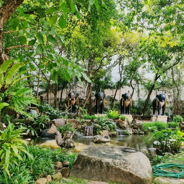 Prayer, Blessing, Holy Water @ Erawan Museum