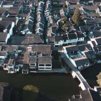 Tongli water town from above ✈️ 