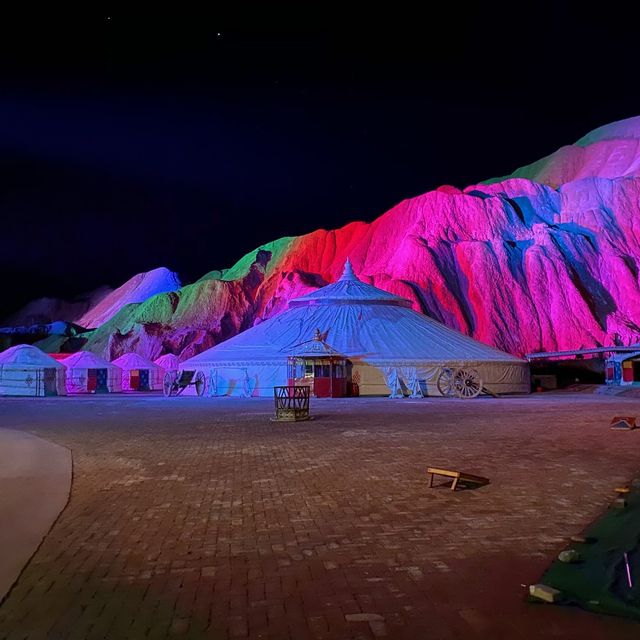 A Night by the Rainbow Mountains