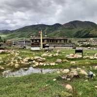 beautiful Tibetan Village in Daocheng