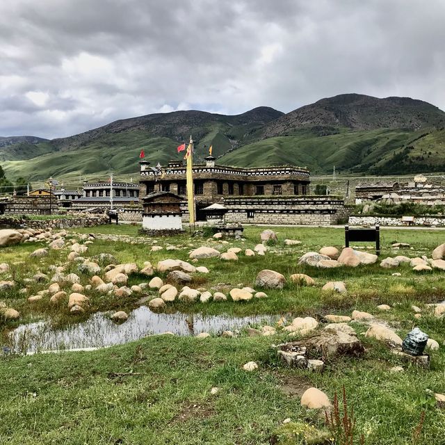 beautiful Tibetan Village in Daocheng