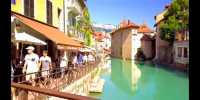 Old town of Annecy, France.