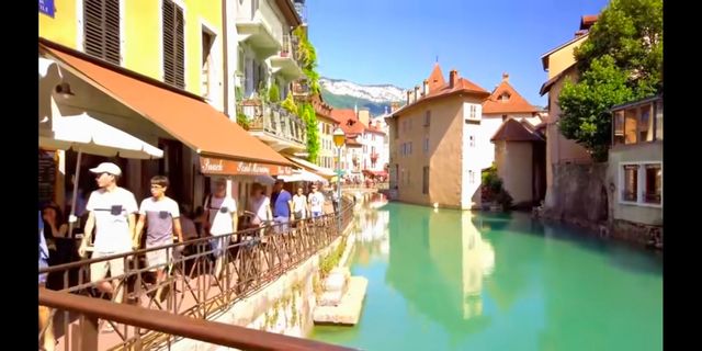 Old town of Annecy, France.