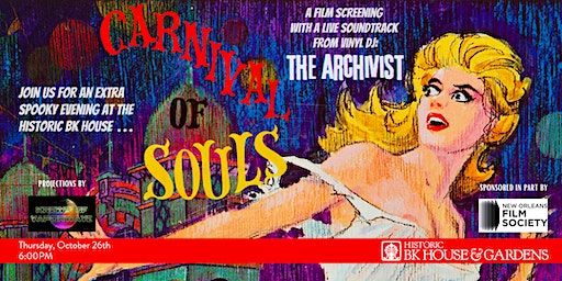 Carnival of Souls film screening & spooky dance party with DJ The Archivist | Historic BK House & Gardens