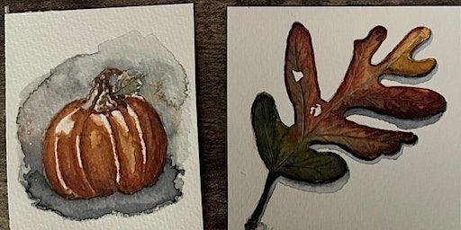 Festive Fall Watercolor Workshop | Villager Gallery & Framing / My Apt. @429