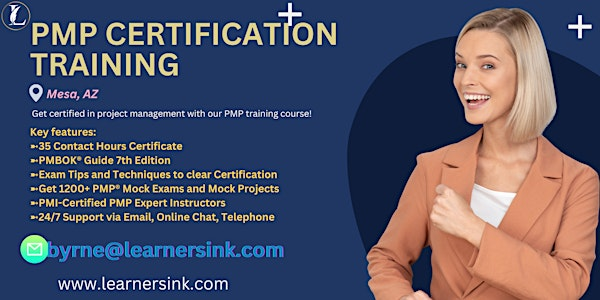 Confirmed PMP 4 days In-Person Training in Mesa, AZ | 3707 E Southern Ave