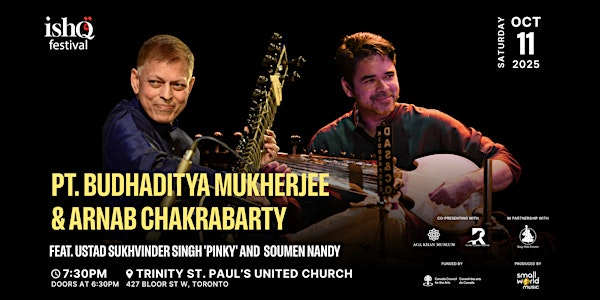 Budhaditya Mukherjee & Arnab Chakrabarty | Trinity-St. Paul's United Church and Centre for Faith, Justice and the Arts