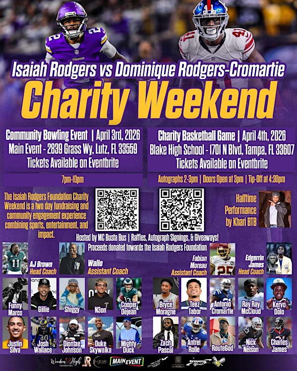 Isaiah Rodgers vs Dominque Rodgers Cromartie Charity Basketball Game | Blake High School