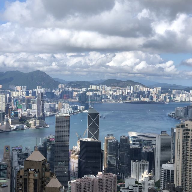  skyline and waterfront view of HK