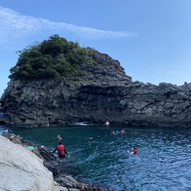Hidden Pool filled with sea water in Jeju