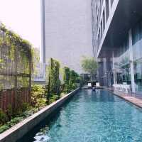 Nice swimming pool at Yotel
