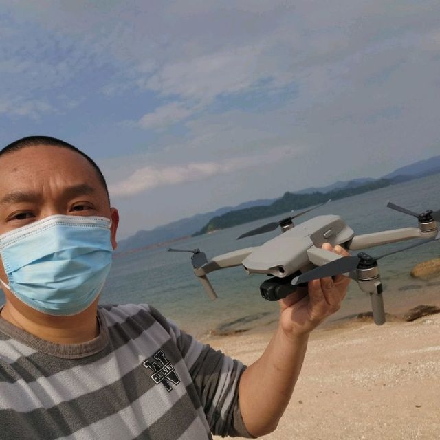 航拍船灣淡水湖