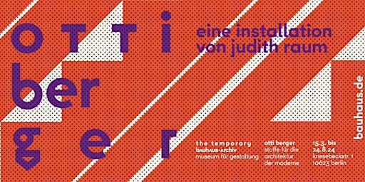Buchvorstellung "Otti Berger. Weaving for Modernist architecture" | the temporary bauhaus-archiv