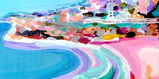 Abstract Coast Painting | Tipsy Easel