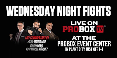 Live Boxing - Wednesday Night Fights! - May 8th - Lipinets vs Davies | Probox Event Center