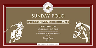 Sunday Polo - 1st September | Ham Polo Club