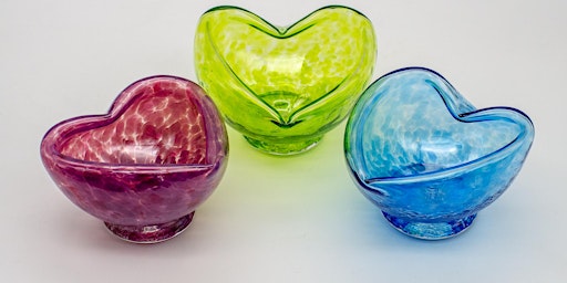 HEART-shaped INfinity Bowls, breathe out, breathe in. Valentines is here. | Glass Arts Indiana