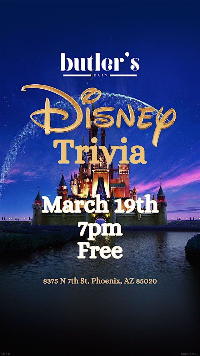 Disney Trivia at Butler's Easy | Butler's Easy