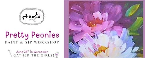 Pretty Peonies PAINT & SIP - with Studio Mel in Worcester | Evertons Wine Merchants & Shippers
