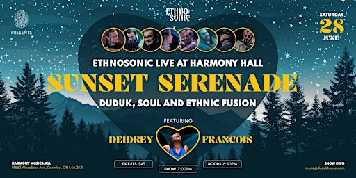 Sunset Serenade: Ethnosonic Live at Harmony Hall | Harmony Hall
