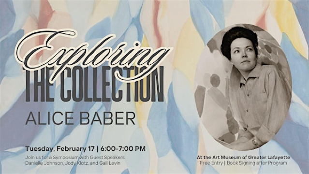 Exploring the Collection: Alice Baber Symposium | Art Museum of Greater Lafayette