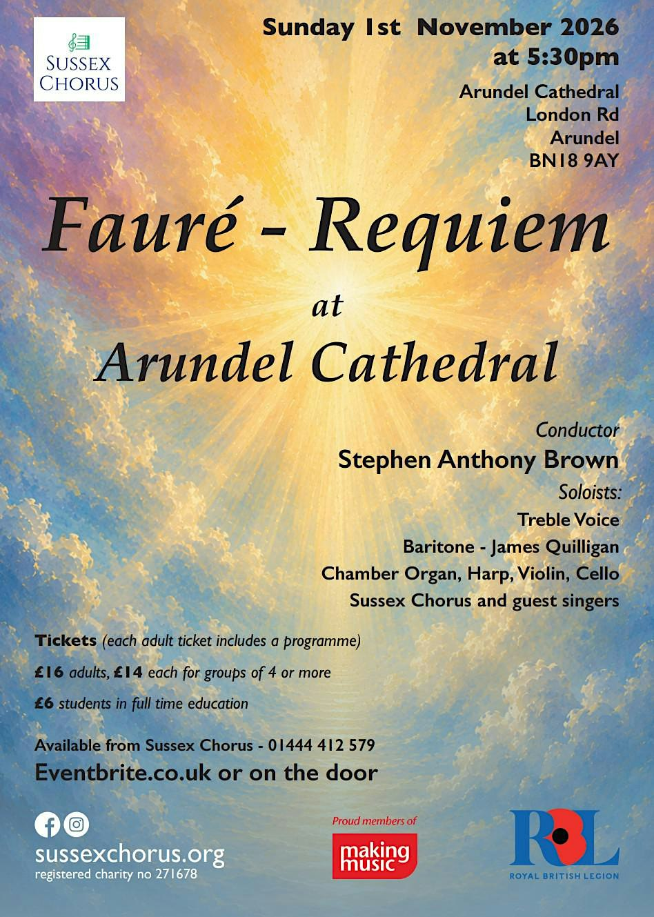 Fauré Requiem at Arundel Cathedral | Arundel Cathedral of Our Lady & St. Philip Howard