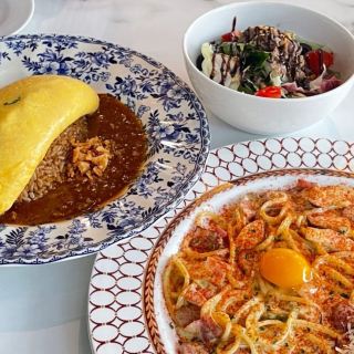 Palette Hannam Suseong branch, famous for its plump omelet rice