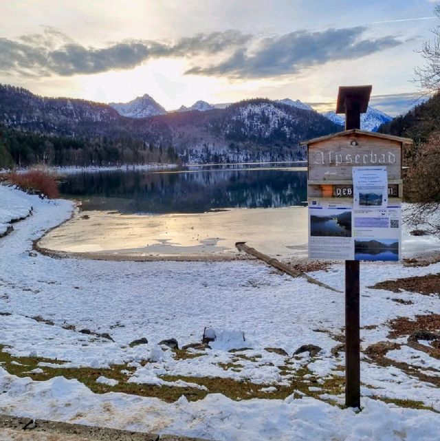 Beautiful lake by the castle 