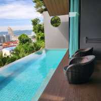 Good private pool villa with loft.