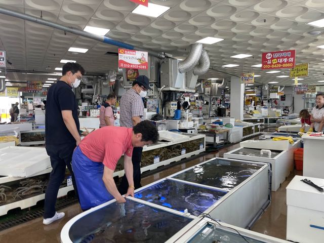 영덕 강구항 동광어시장 싱싱한 대게 구경 🦀