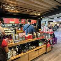 A cup of coffee at Starbucks @ Miri Airport 