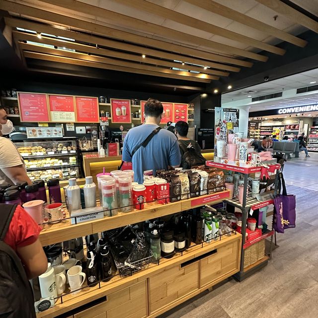 A cup of coffee at Starbucks @ Miri Airport 