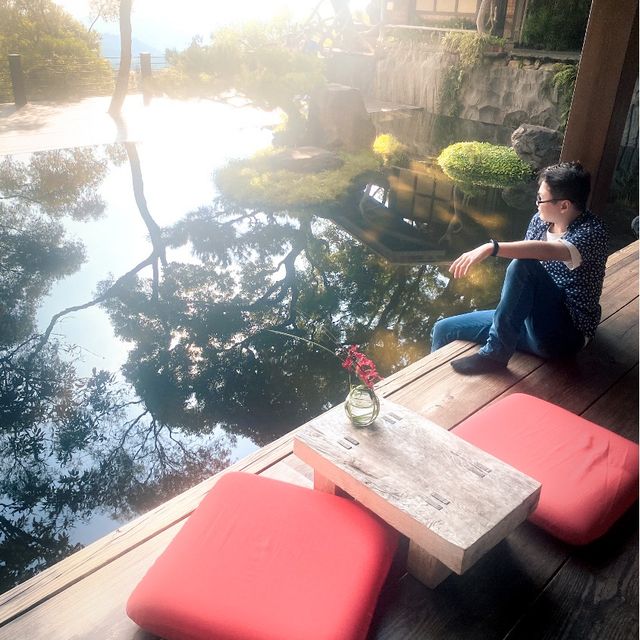 [台中新社景點]又見一炊煙～餐廳就有天空之鏡｜下午茶套餐｜日式建築拍好拍滿 