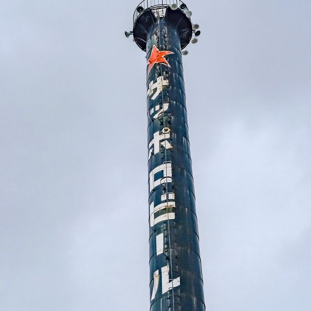 冬のサッポロファクトリーレンガ館の敷地内