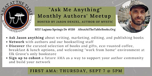 Ask Me Anything for Authors - hosted by Jason Denzel | A Seat at the Table